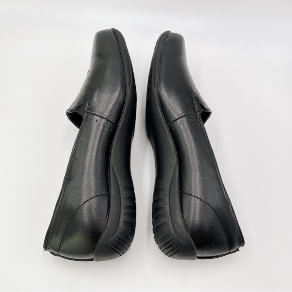 8WW‎ 8 XW EXTRA WIDE Easy Street Purpose Black Faux Vegan Leather Loafers Shoes - Picture 8 of 13